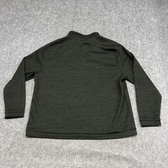 Carbon2cobalt Sweatshirt Mens XL Green Stretch Knit Henley Pullover Shirt Casual - Picture 2 of 16